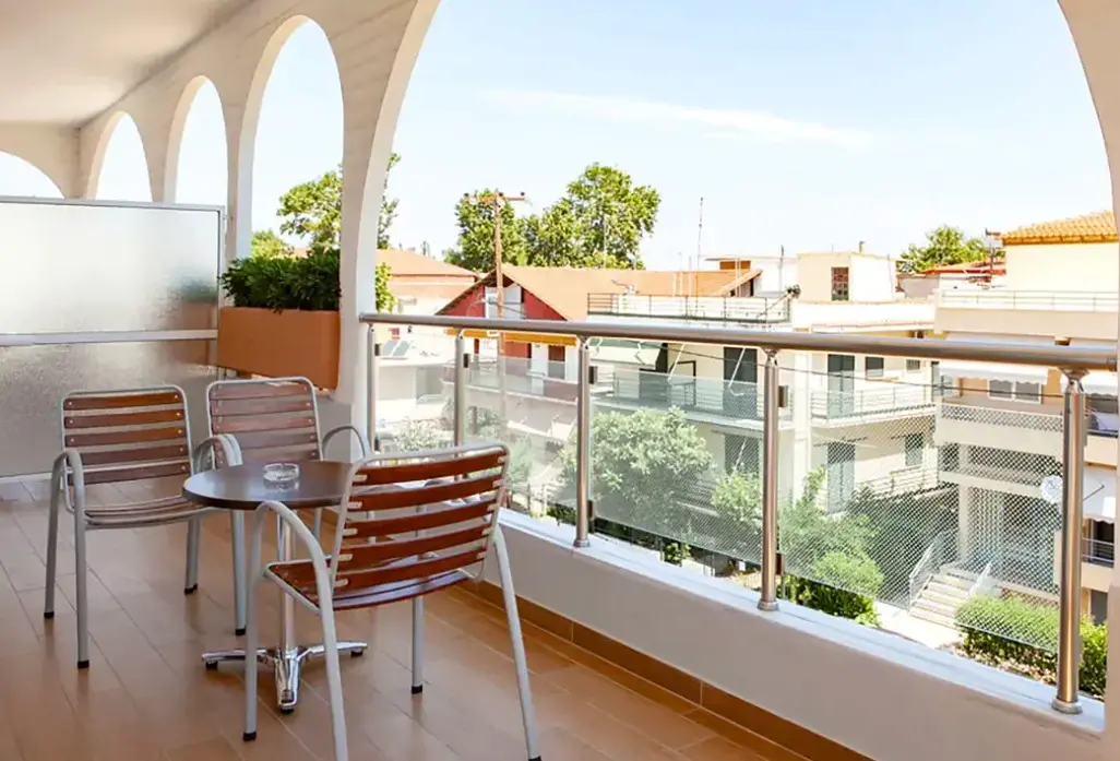 Widok z hotelu Kronos (Platamonas)