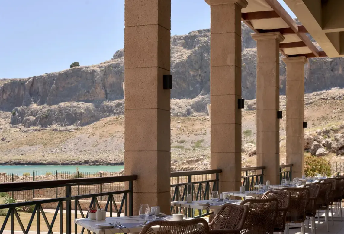 Restauracja i jedzenie w hotelu Lindian Dream SeaSide Resort