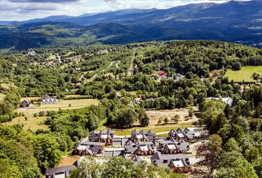 Widok z hotelu Luxury Szklarska Apartments