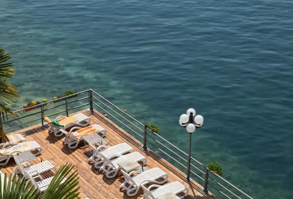Plaża przy hotelu Malcesine