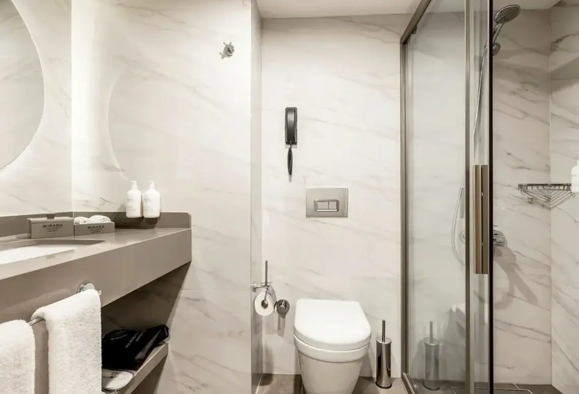 Łazienka w pokoju hotelu Mirada Exclusive Bodrum