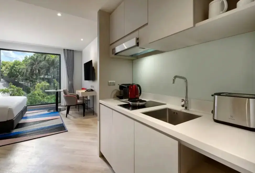 Pokój w hotelu Oakwood Studios Sukhumvit Bangkok