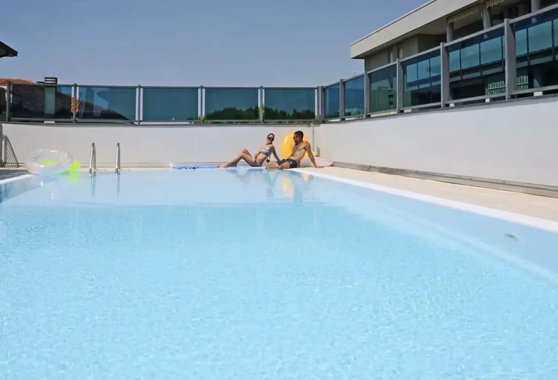 Basen w hotelu Olimpia (Bibione)