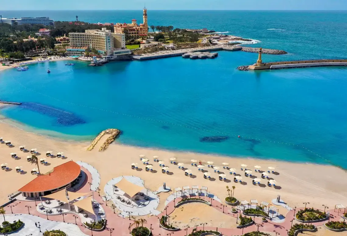 Plaża przy hotelu Rixos Montaza Alexandria