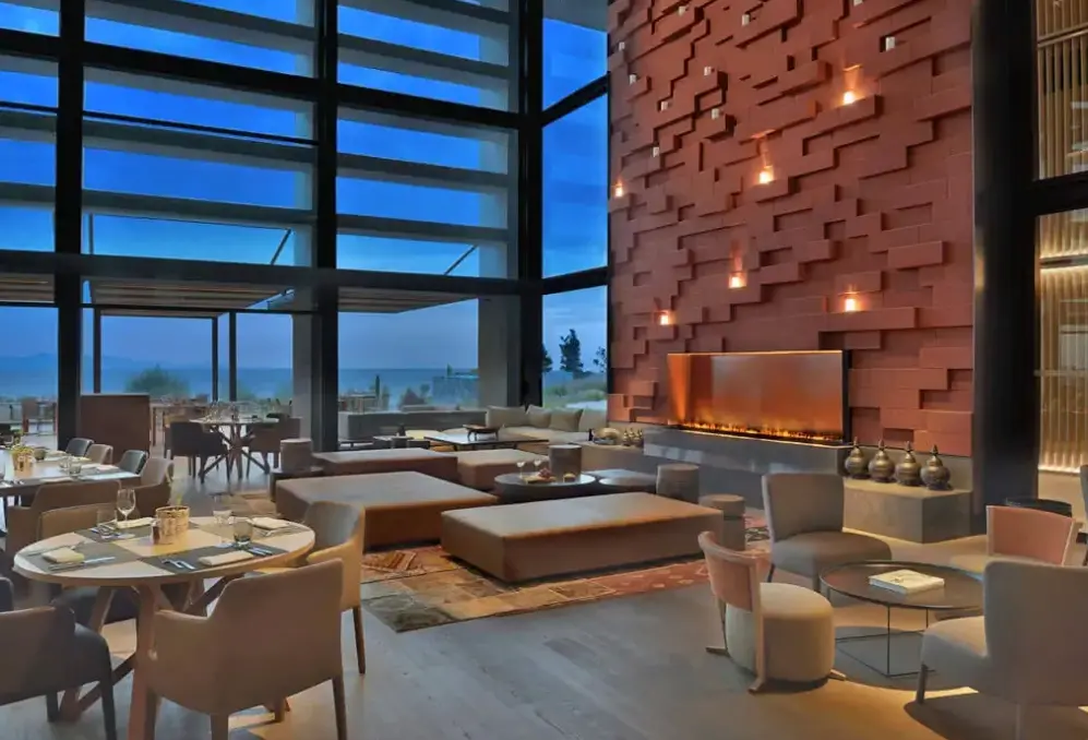 Lobby hotelu Six Senses Kaplankaya (ex Canyon Ranch Wellness Resort)