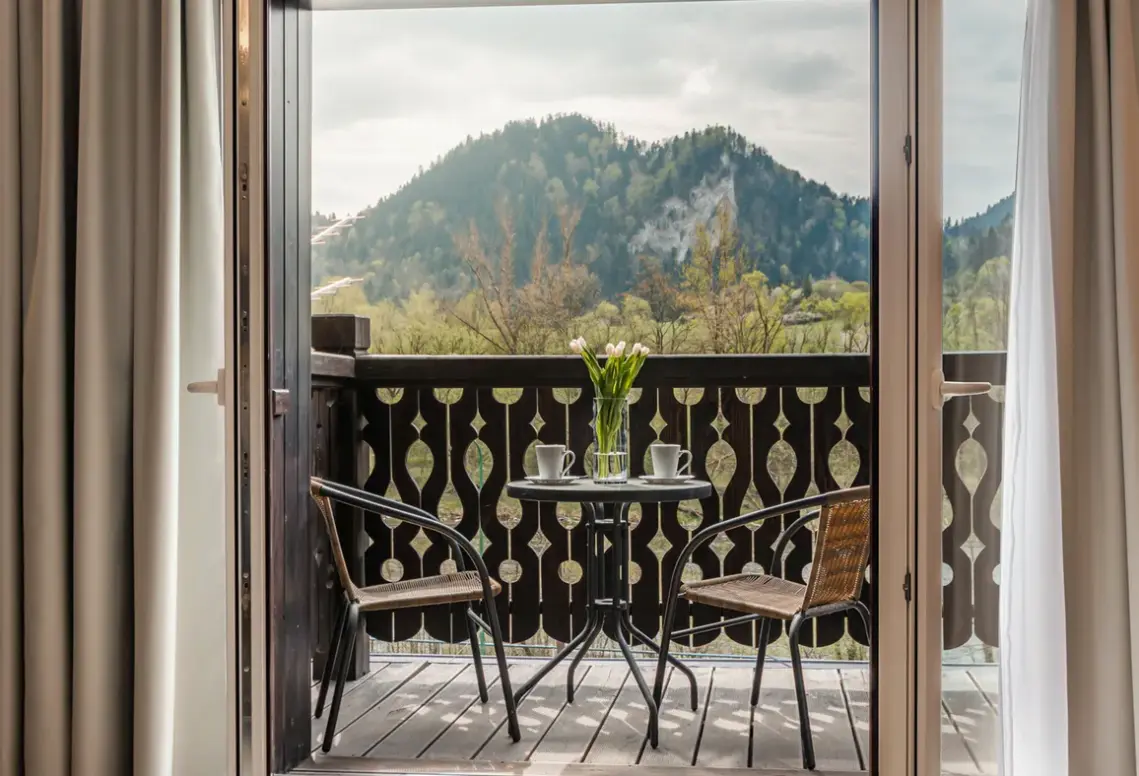 Widok z hotelu Smile Pieniny