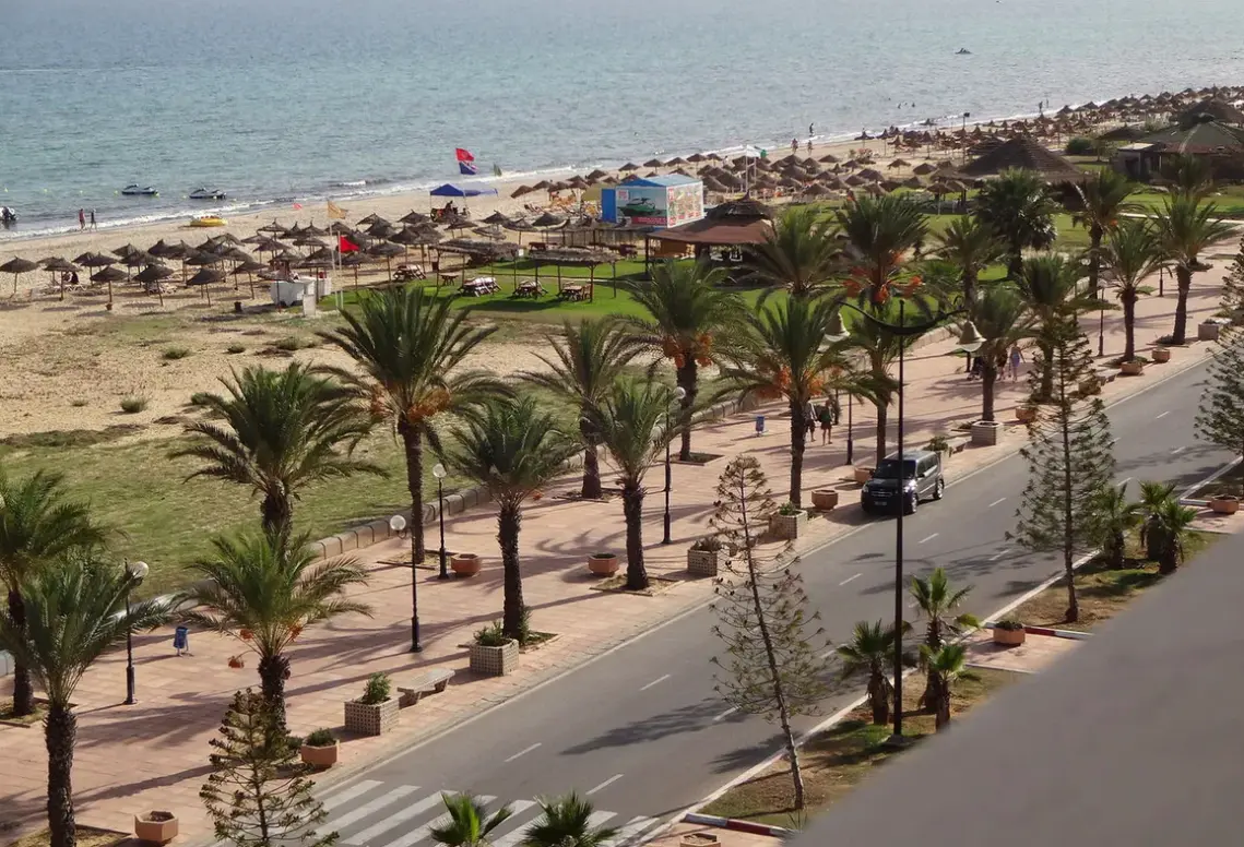 Plaża przy hotelu Tmk L'Atrium Yasmine