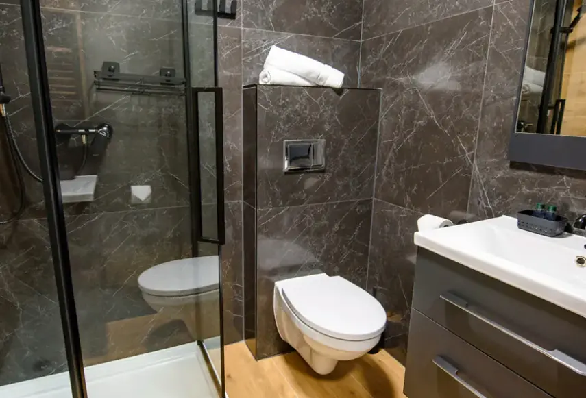 Łazienka w pokoju hotelu Wójcik SPA