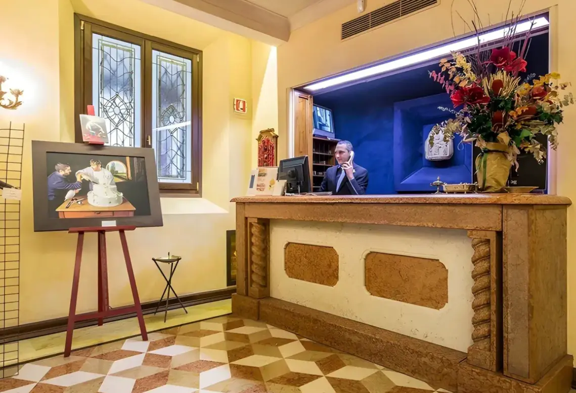 Lobby hotelu Art Hotel Commercianti