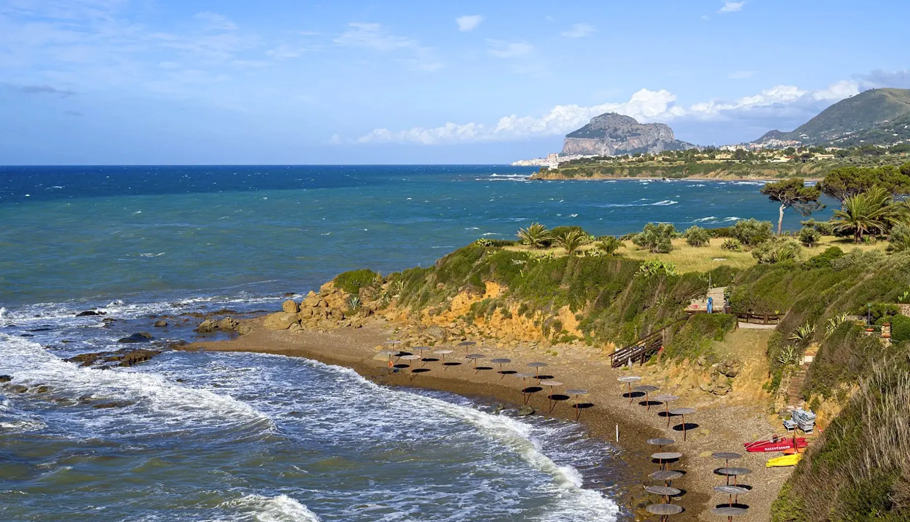Plaża przy hotelu Carlton Hotel Riviera Cefalù
