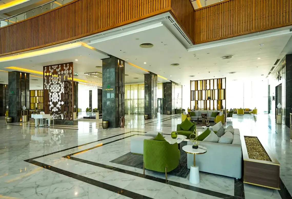 Lobby hotelu Gewan White Beach Resort New Alamein