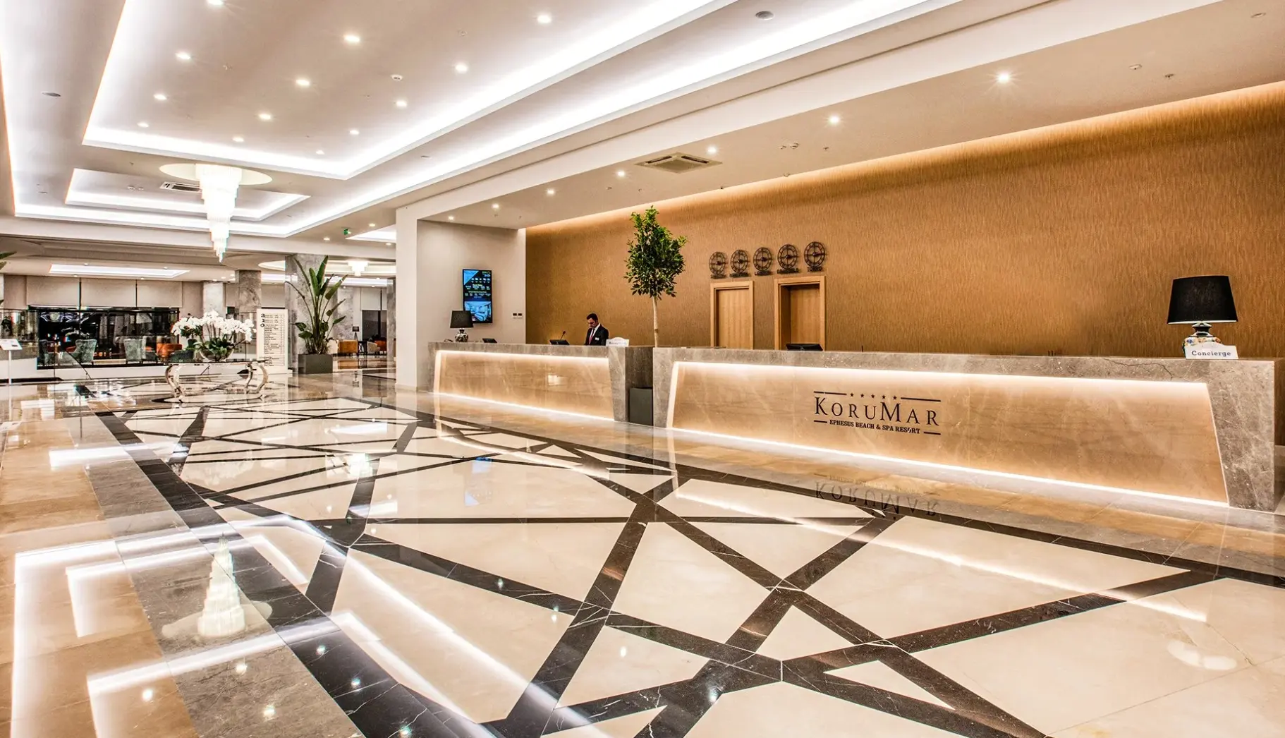 Lobby hotelu Korumar Ephesus Beach & SPA Resort
