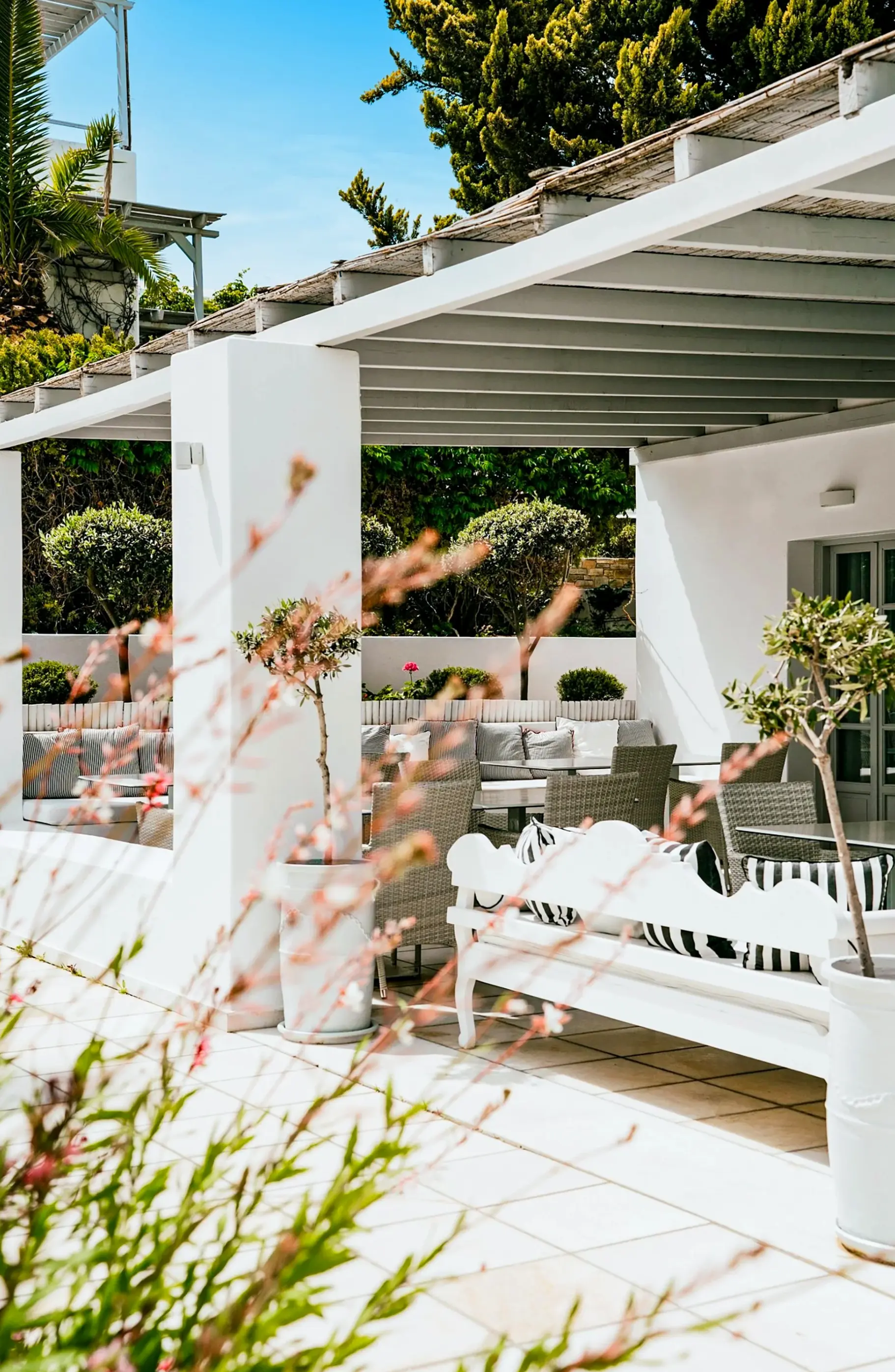 Lobby hotelu Mr & Mrs White Paros