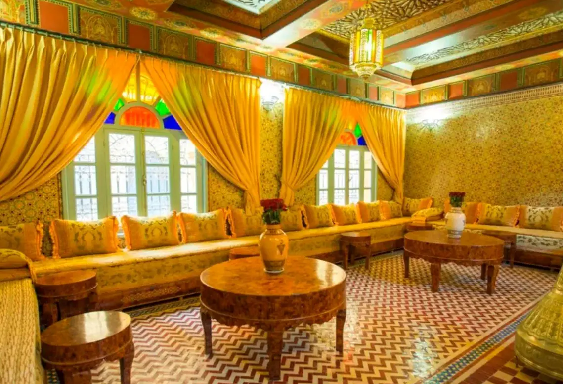Lobby hotelu Riad Mimouna