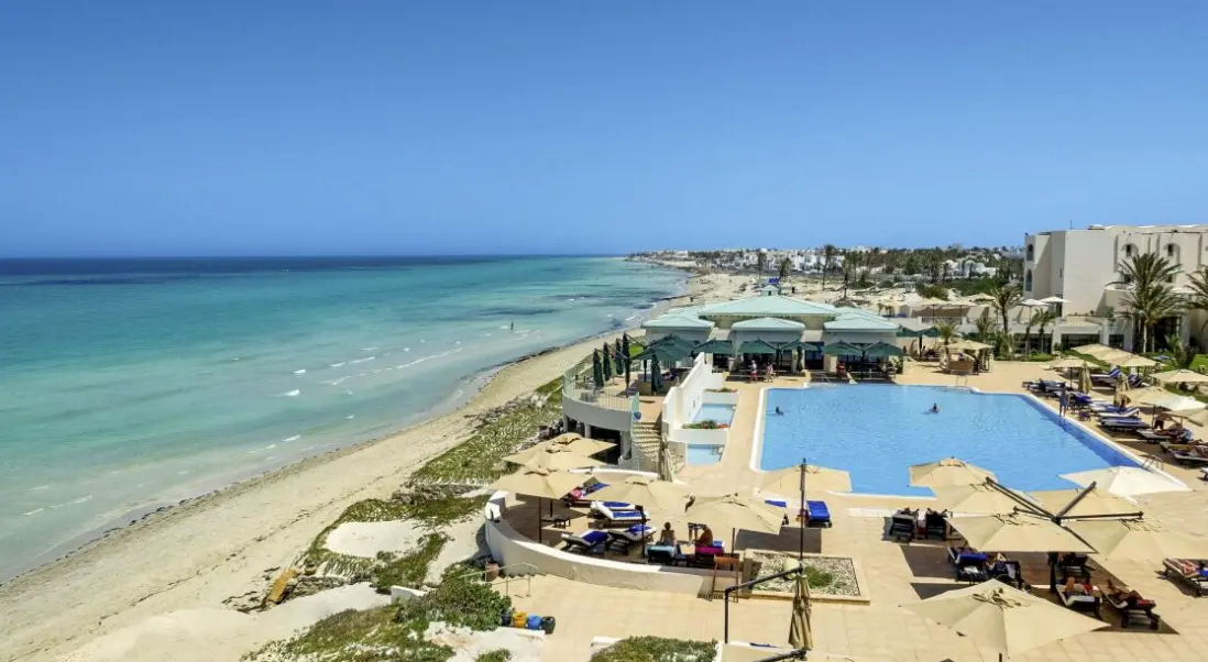 Plaża przy hotelu Ulysse Djerba Thalasso & Spa