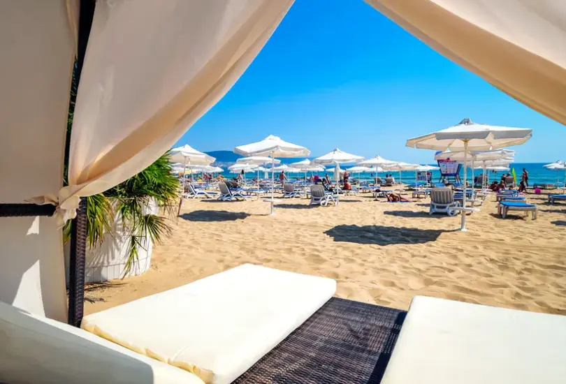 Plaża przy hotelu AluaSoul Sunny Beach