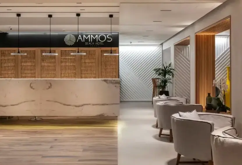 Lobby hotelu Ammos Beach Resort