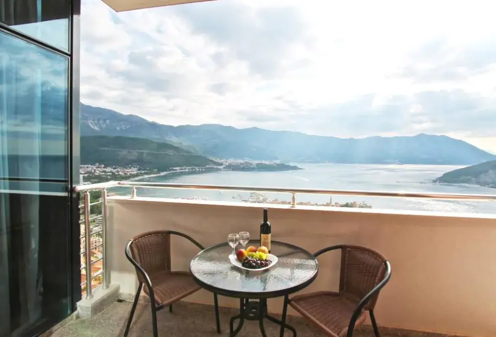 Widok z hotelu Apartments Aqua Resort