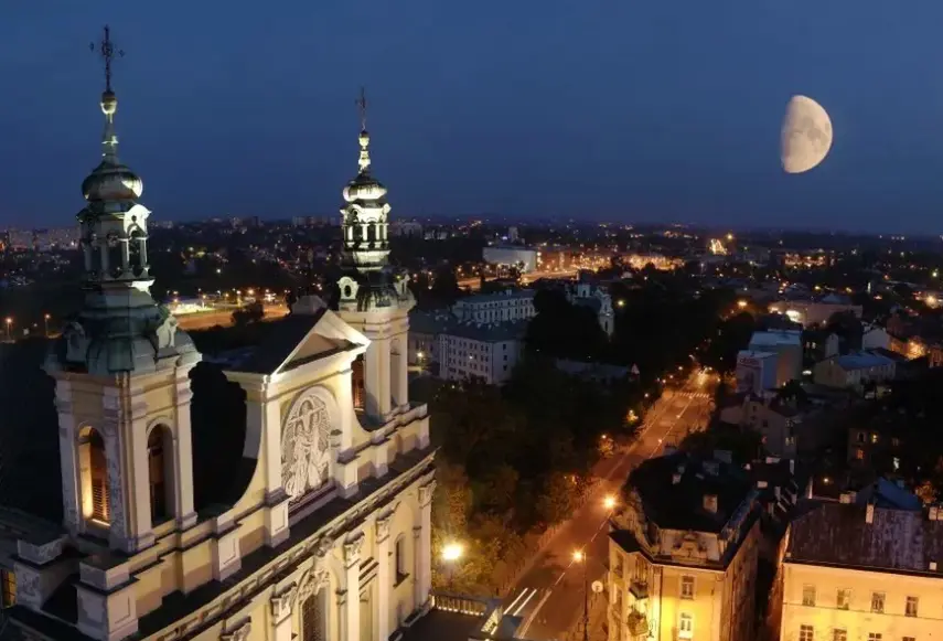 Widok z hotelu Arche Lublin