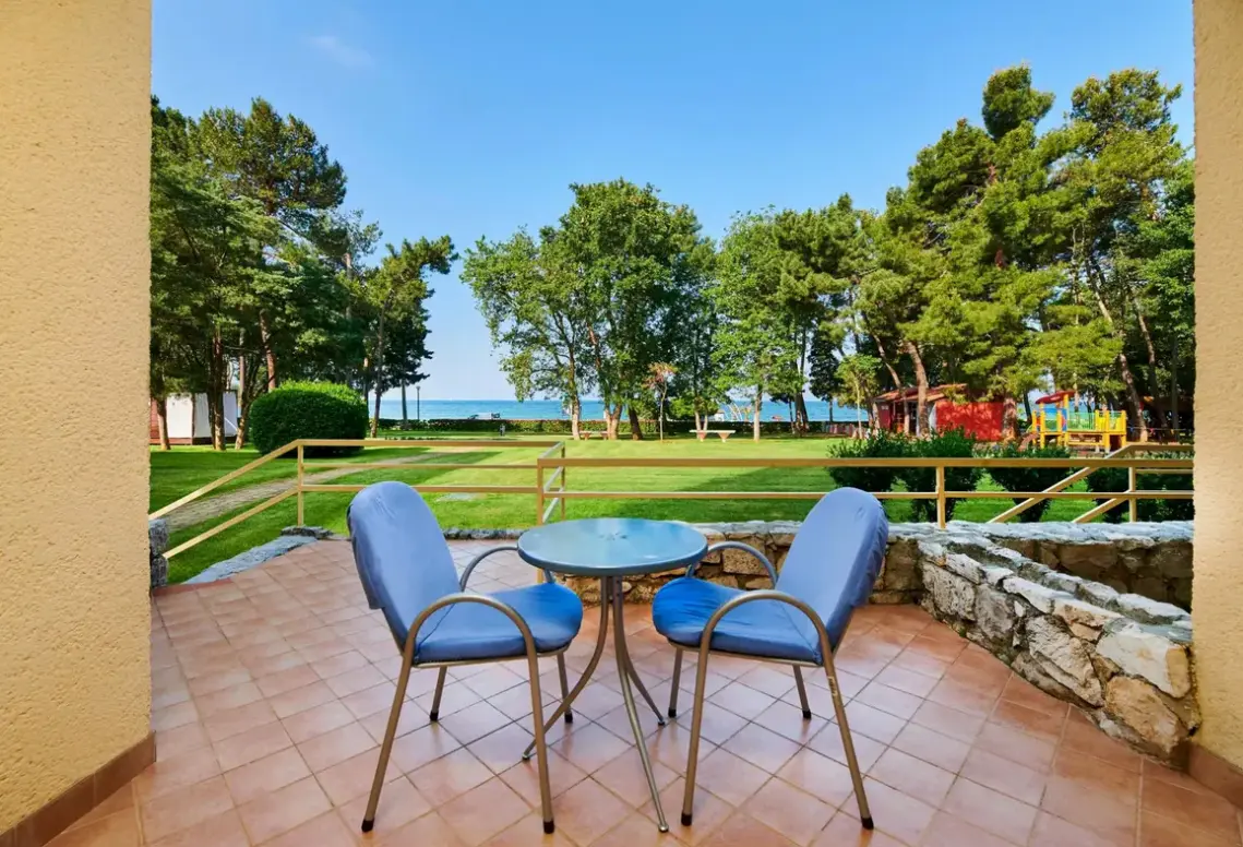Widok z hotelu Aurora Plava Laguna (ex Sol Aurora)