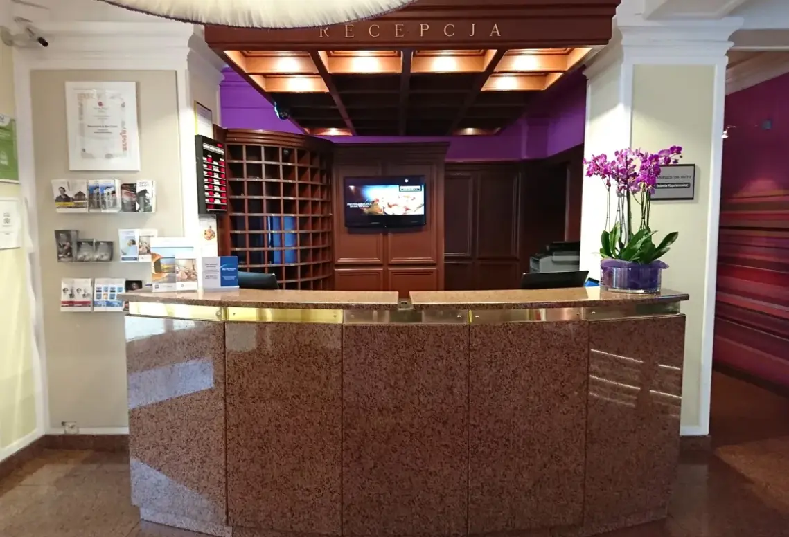 Lobby hotelu Cristal Białystok