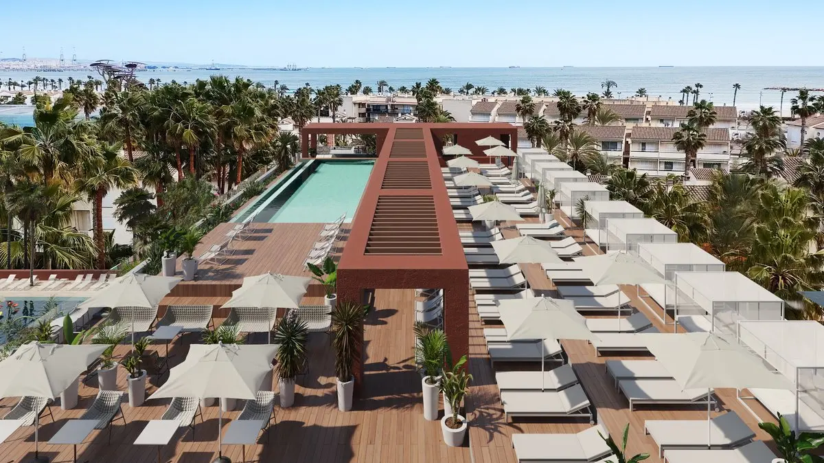 Basen w hotelu Estival Park Almaris