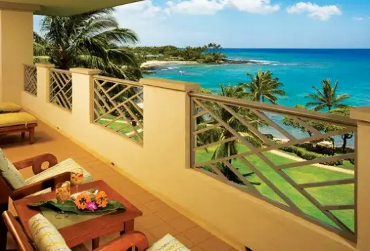 Widok z hotelu Fairmont Orchid Resort