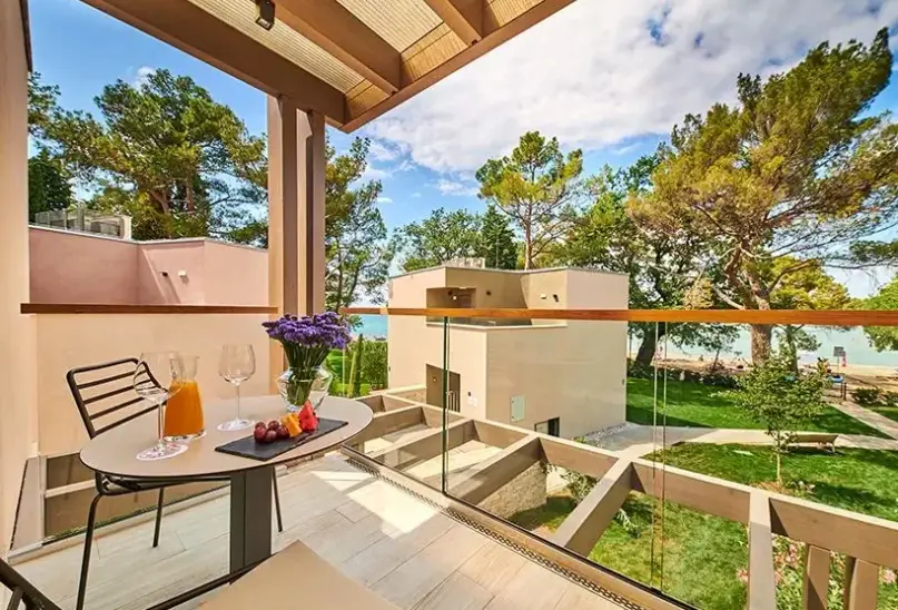 Widok z hotelu Garden Suites and Rooms Umag for Plava Laguna