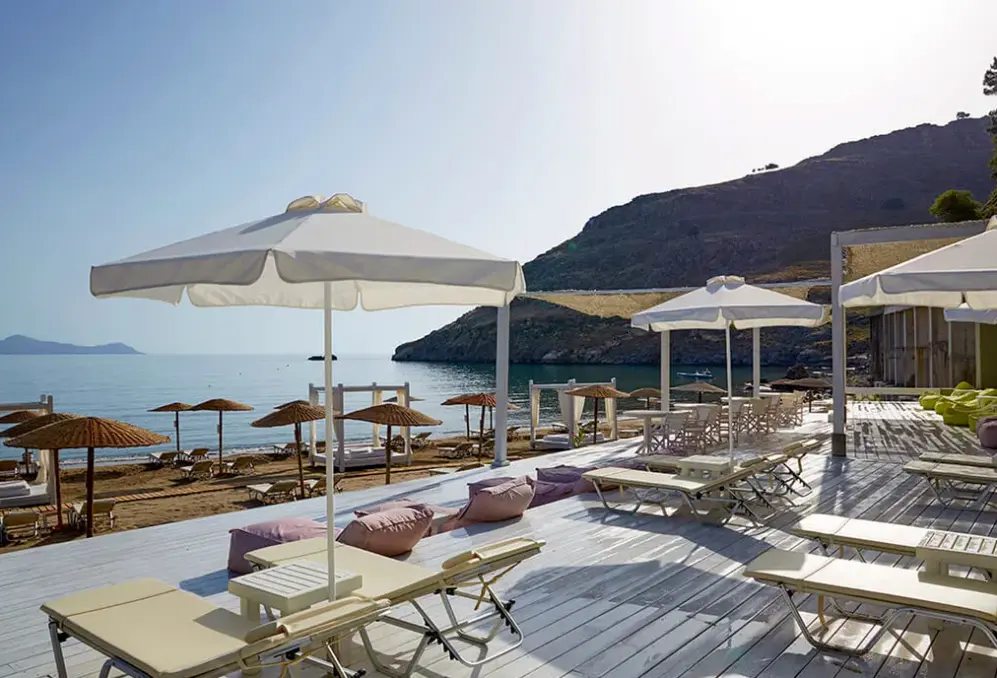 Plaża przy hotelu Lindos Blu Luxury