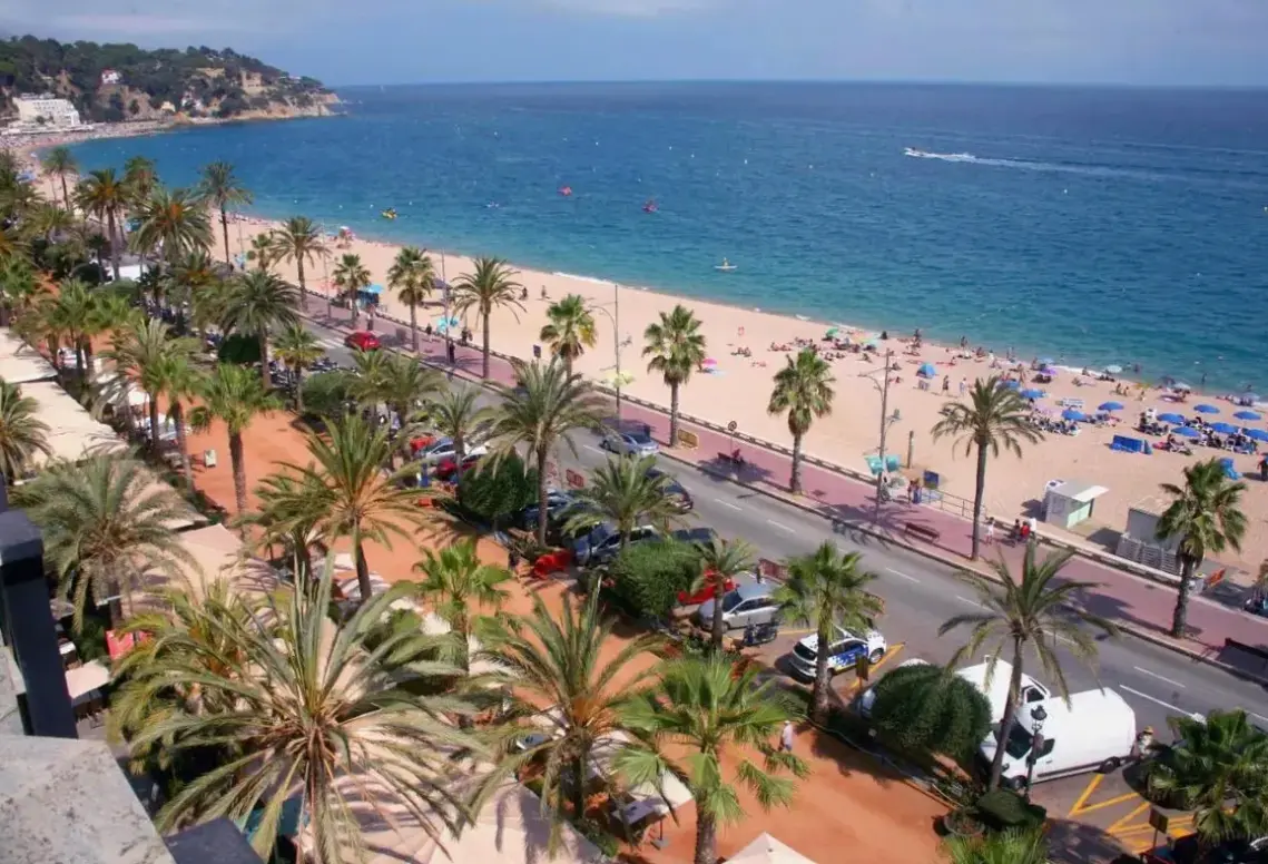 Plaża przy hotelu Miramar (Lloret de Mar)