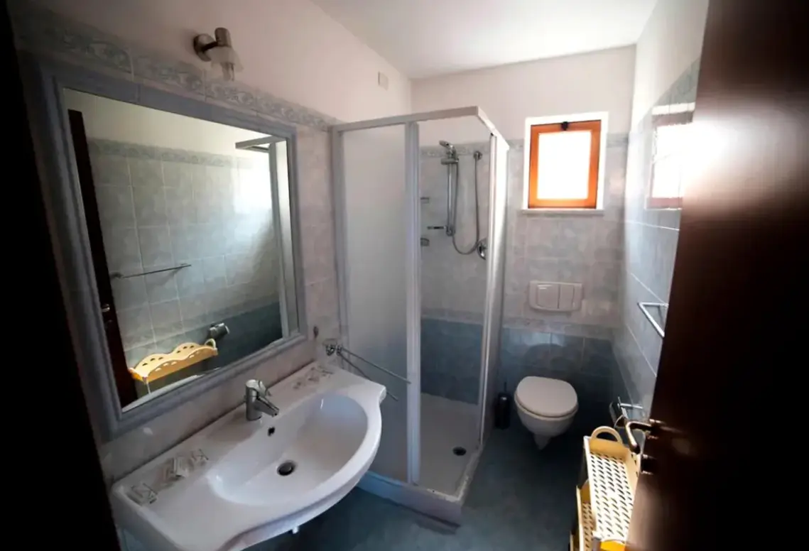 Łazienka w pokoju hotelu New Paradise Tropea