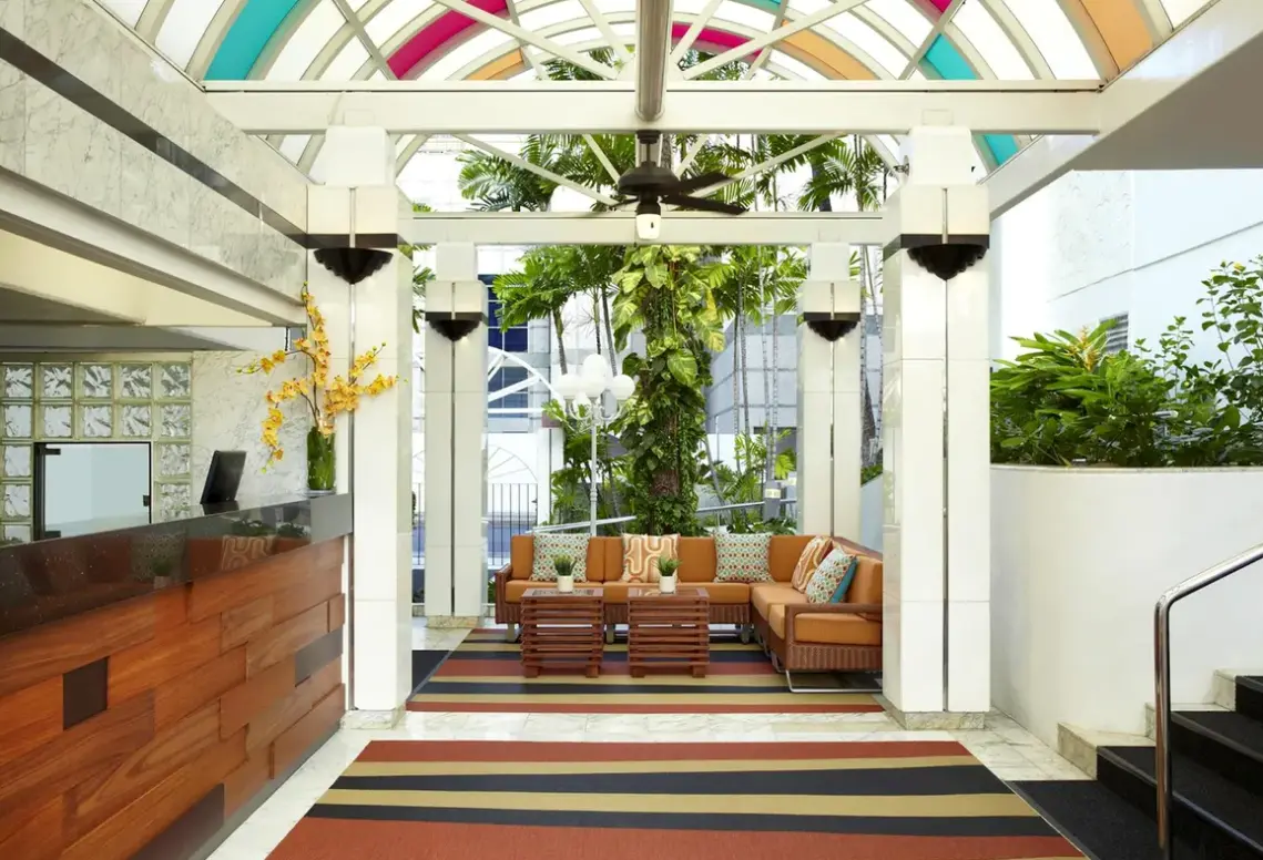 Lobby hotelu Oasis (ex. Aqua Oasis)