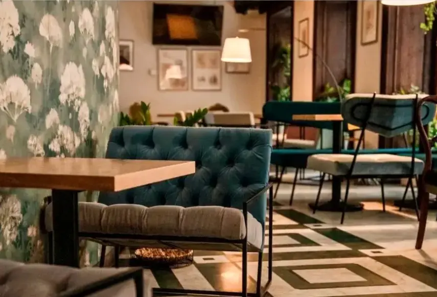 Lobby hotelu Palazzo Rosso