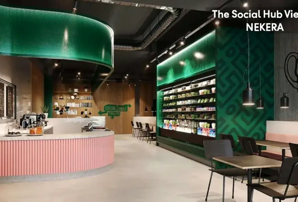 Lobby hotelu The Social Hub Vienna