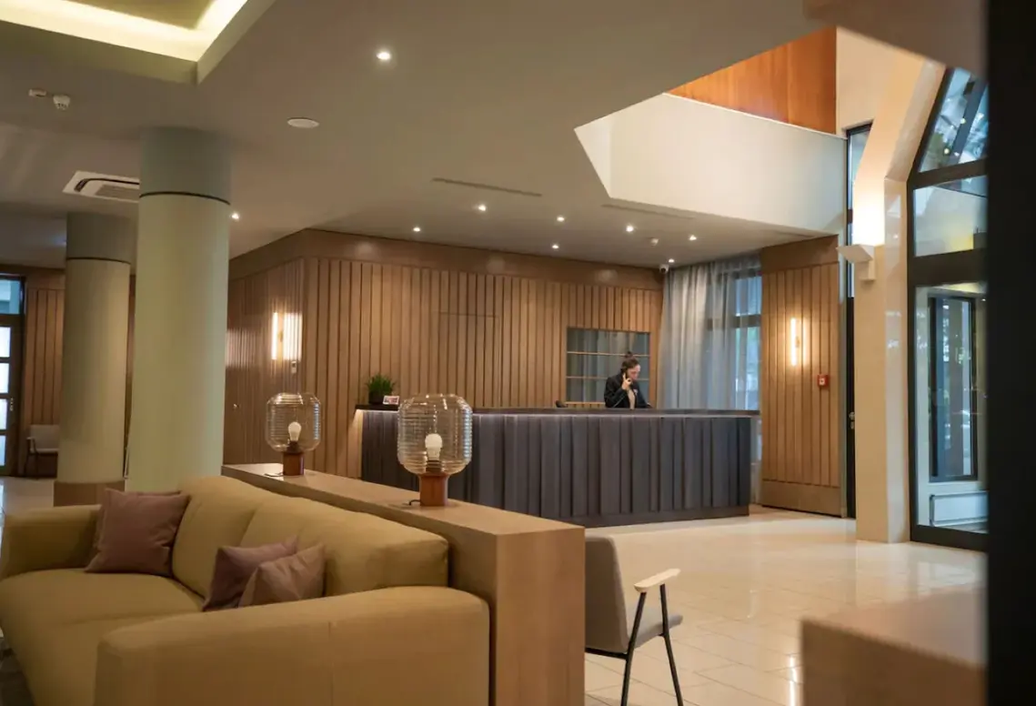 Lobby hotelu Adina Apartment Hotel Budapest