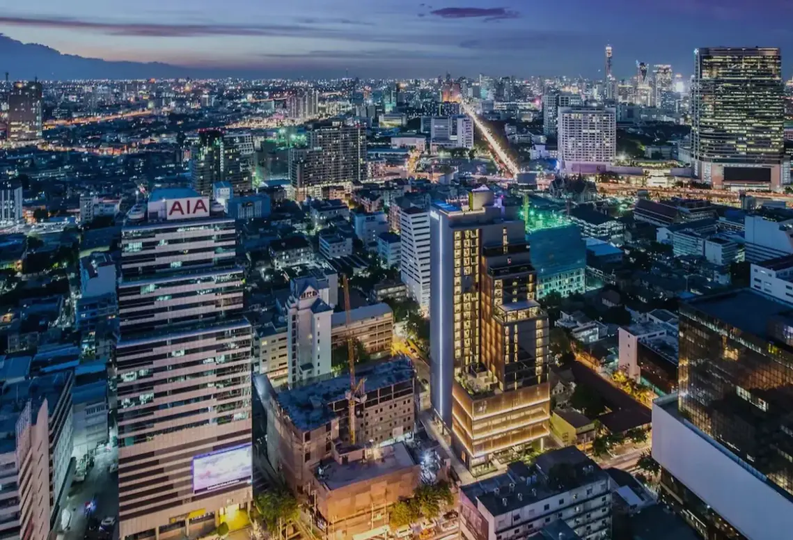 Widok z hotelu Amara Bangkok
