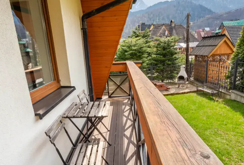 Widok z hotelu Apartamenty Montana