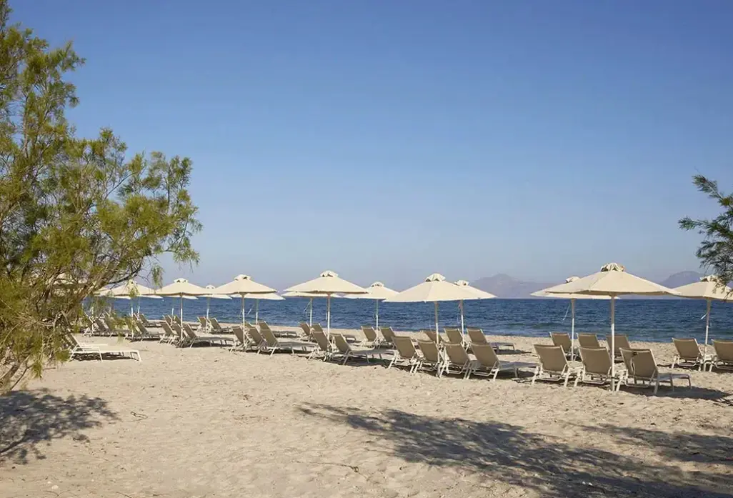 Plaża przy hotelu Atlantica Marmari Beach