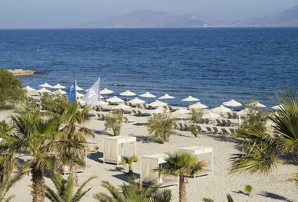 Plaża przy hotelu Atlantica Marmari Beach