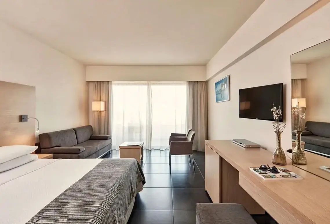 Pokój w hotelu Atlantica Mikri Poli Park (ex. Atlantica Carda Beach)