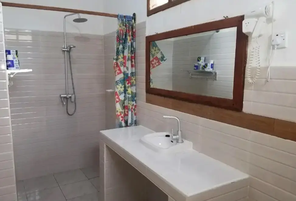 Łazienka w pokoju hotelu Baraka Beach Bungalows