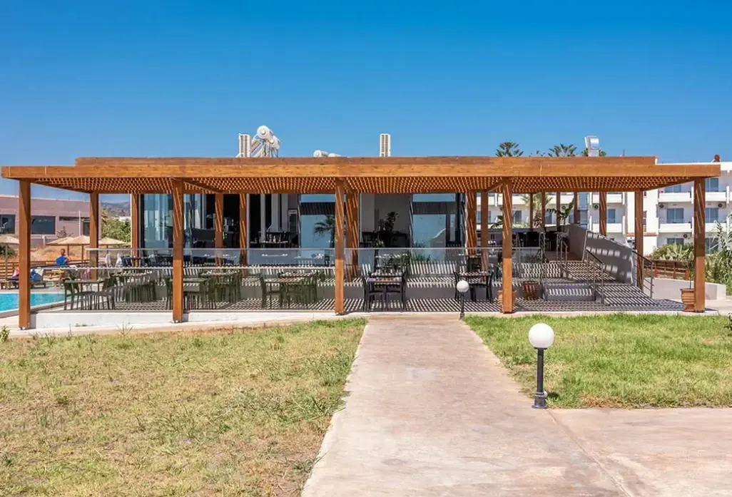 Restauracja i jedzenie w hotelu Evita Bay
