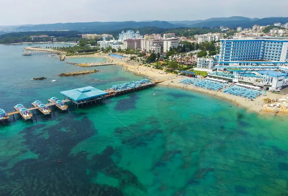 Plaża przy hotelu Granada Luxury Beach Avsallar