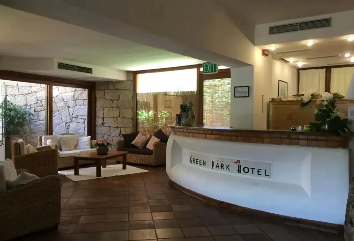 Lobby hotelu Green Park Cala di Volpe