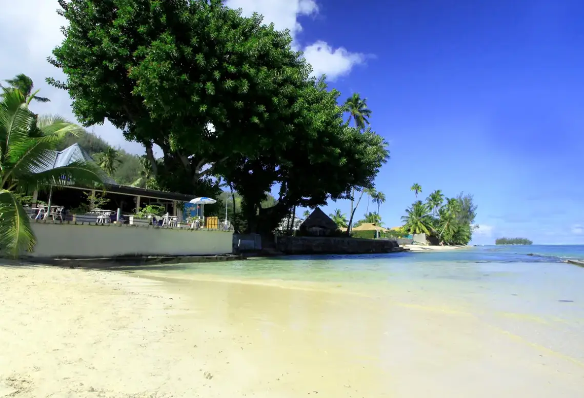 Plaża przy hotelu Hibiscus (Moorea)