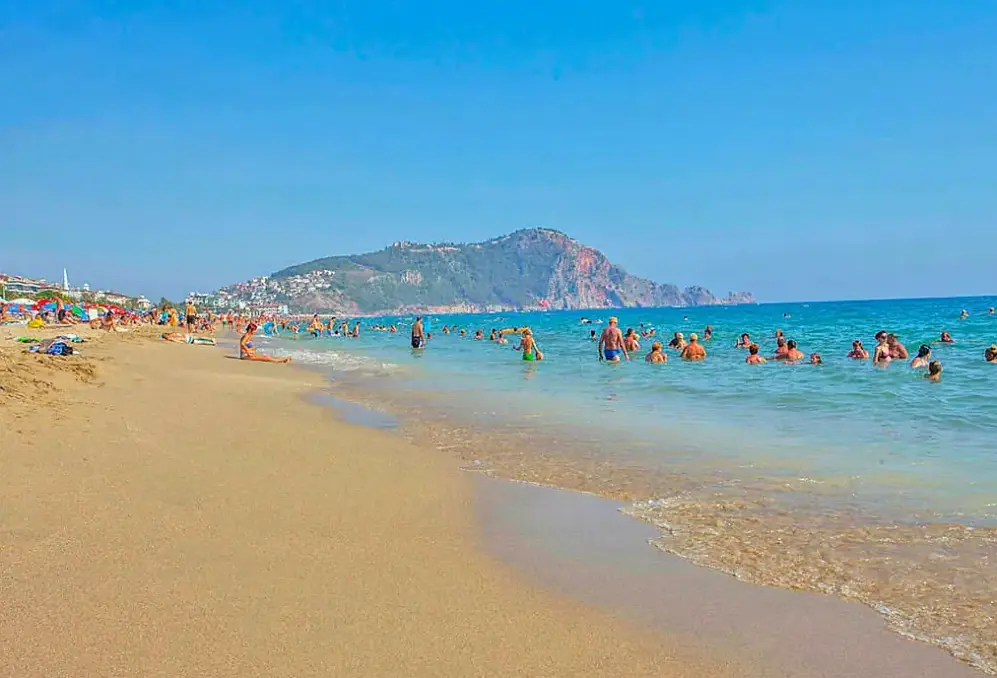 Plaża przy hotelu Kleopatra Beach
