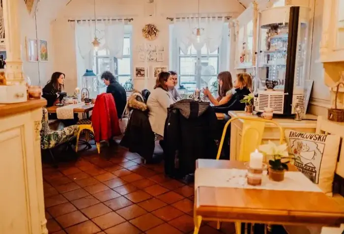 Restauracja i jedzenie w hotelu Krumlovska Pohadka