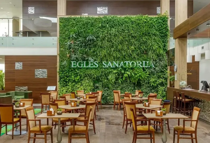 Restauracja i jedzenie w hotelu Medical SPA Egles Sanatorija Birstonas