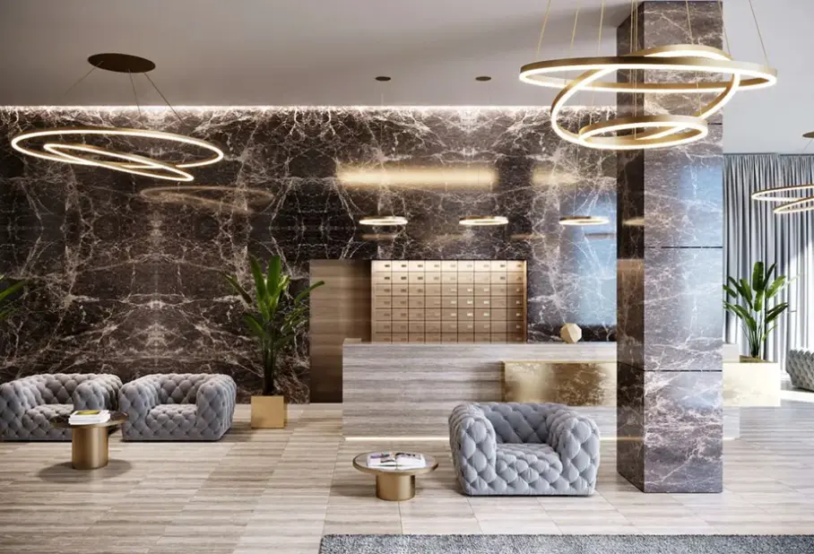 Lobby hotelu Miramare (Zatoka Kvar)
