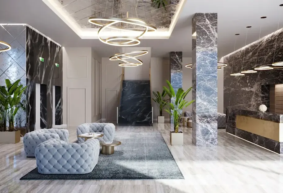 Lobby hotelu Miramare (Zatoka Kvar)